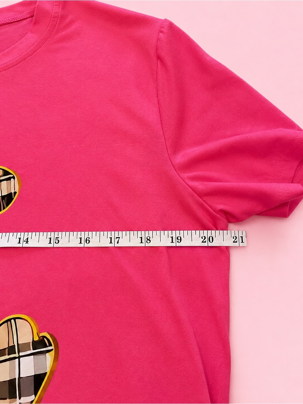 Pink Short-Sleeve Bear Graphic Tee Size Large EUC - Picture 5 of 6